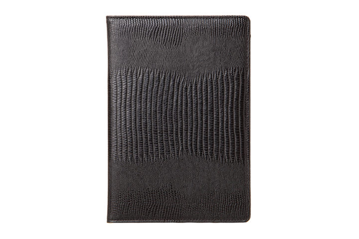 Qble_alligator-bonded-leather_memo-pad_black_front