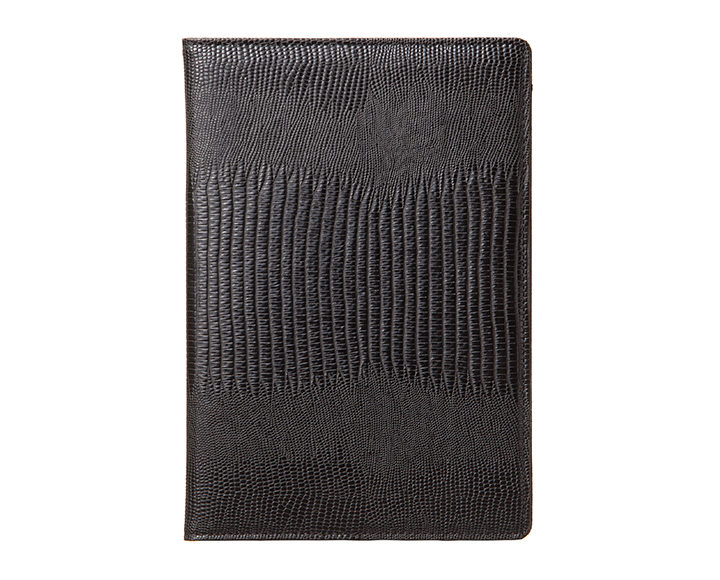 Qble_alligator-bonded-leather_memo-pad_black_front