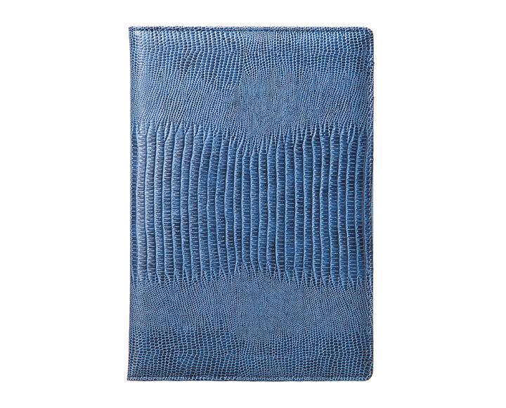 Qble_alligator-bonded-leather_memo-pad_blue_front