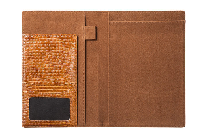 Qble_alligator-bonded-leather_memo-pad_camel_inside