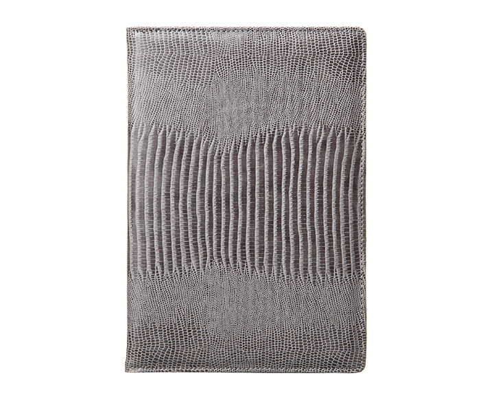 Qble_alligator-bonded-leather_memo-pad_gray_front