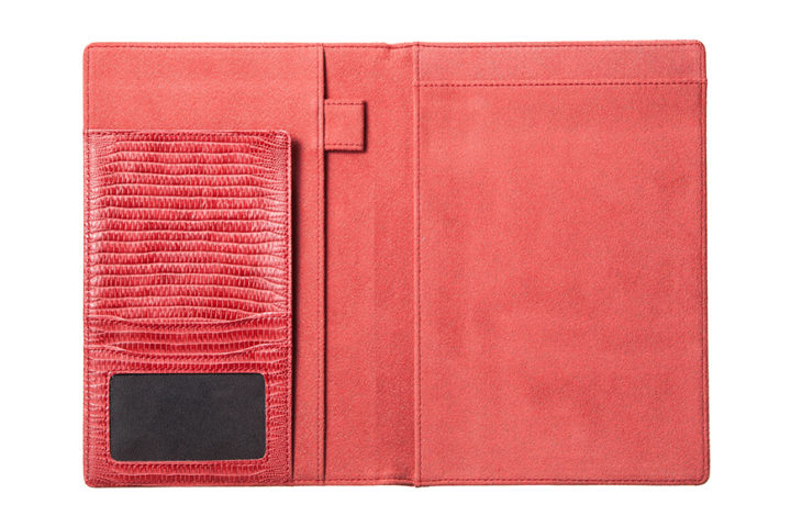 Qble_alligator-bonded-leather_memo-pad_red_inside