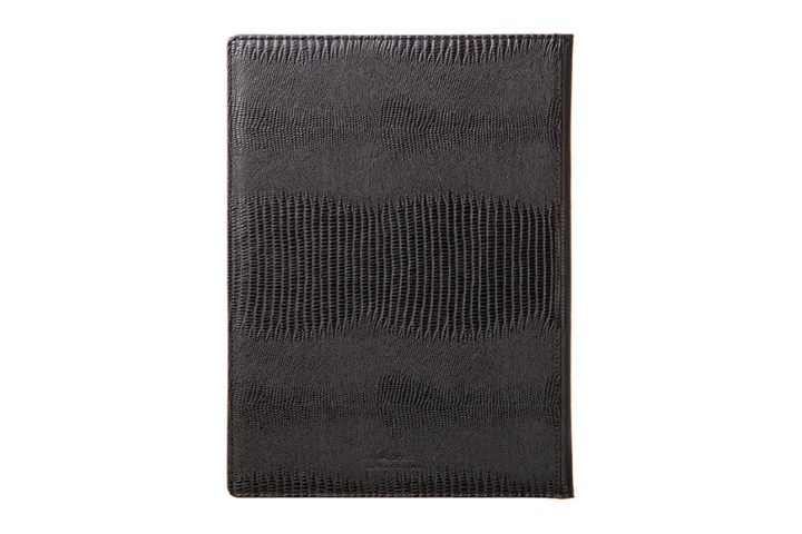 Qble_alligator-bonded-leather_writing-pad_black_back