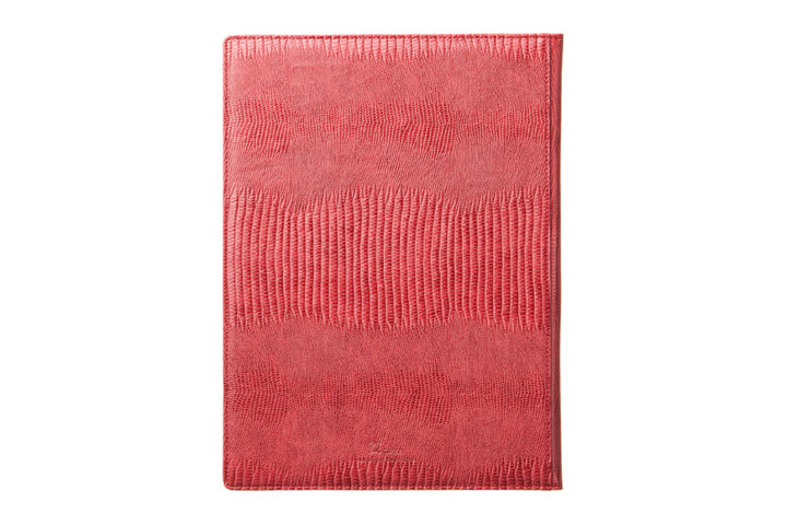 Qble_alligator-bonded-leather_writing-pad_red_back