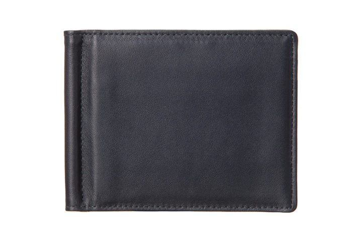 Qble_calfskin-leather_money-clip_blue_front