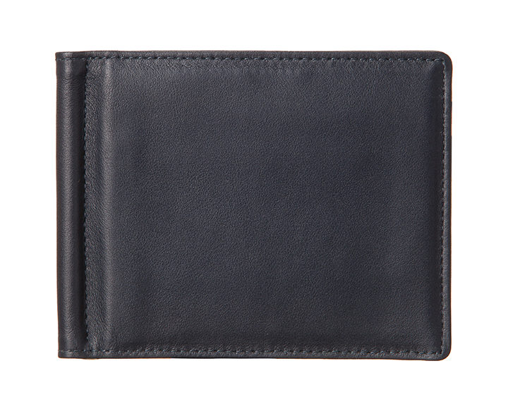 Qble_calfskin-leather_money-clip_blue_front