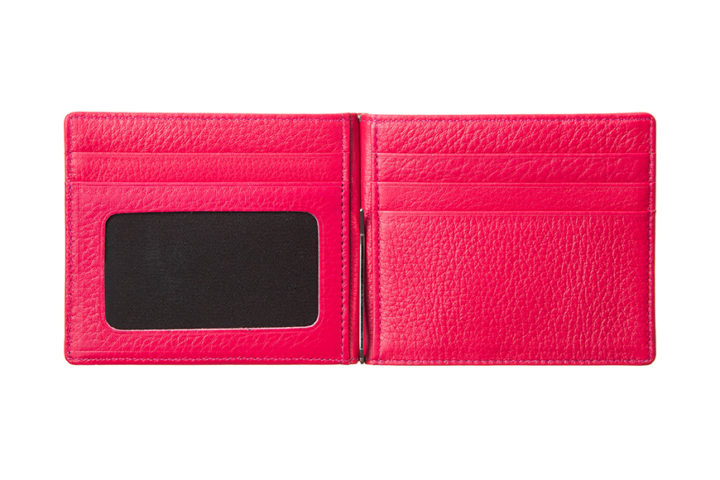 Qble_calfskin-leather_money-clip_pink_inside