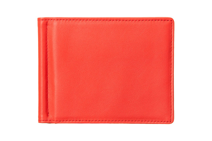 Qble_calfskin-leather_money-clip_red_front