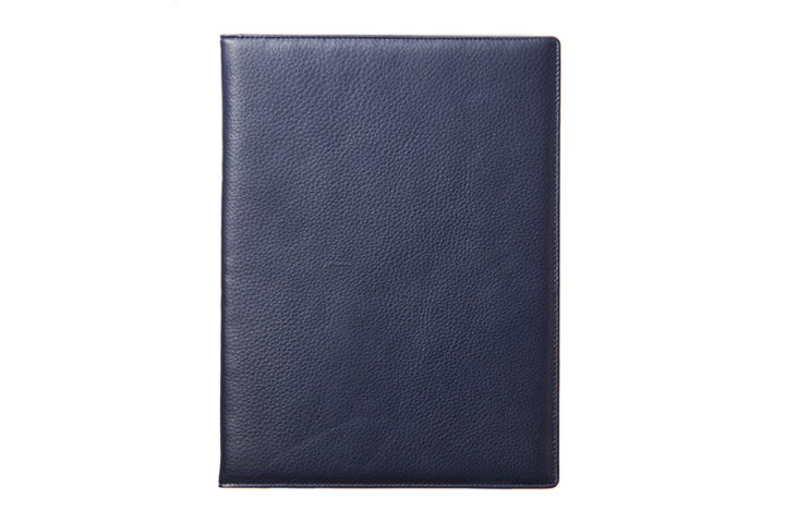 qble_kip-leather_writing-pad_blue_front