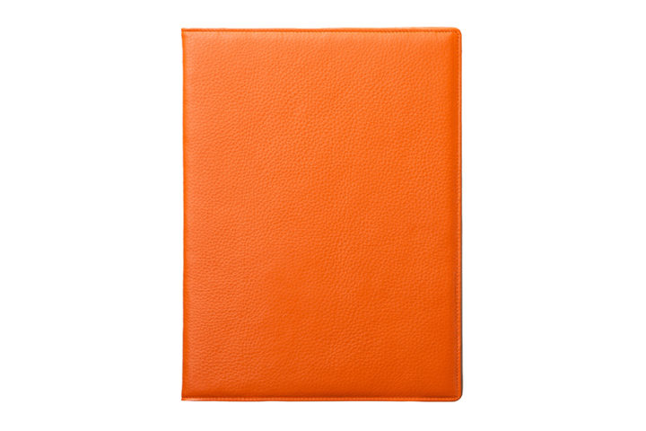 qble_kip-leather_writing-pad_orange_front