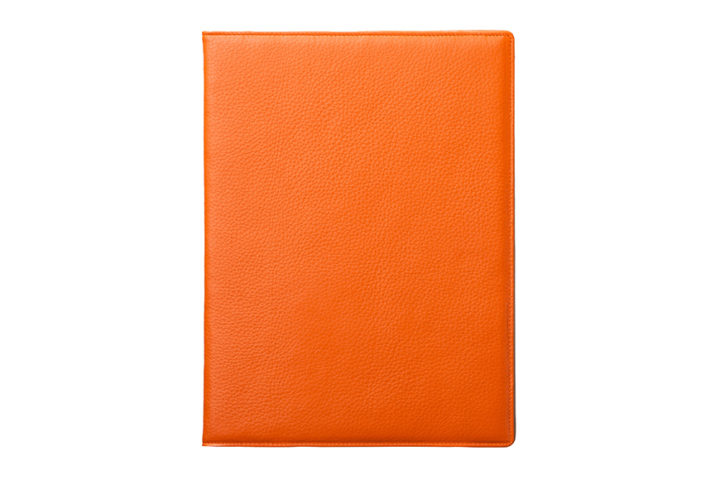 qble_kip-leather_writing-pad_orange_front