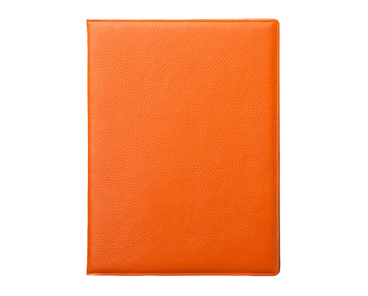 qble_kip-leather_writing-pad_orange_front