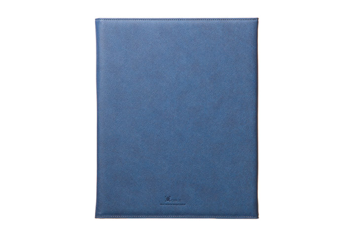 qble_saffiano-pattern_binder_book_A4_blue_back