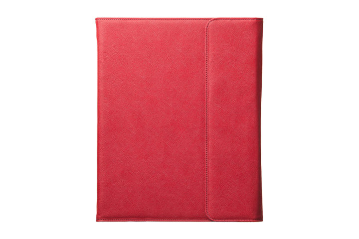 qble_saffiano-pattern_binder_book_A4_red_front