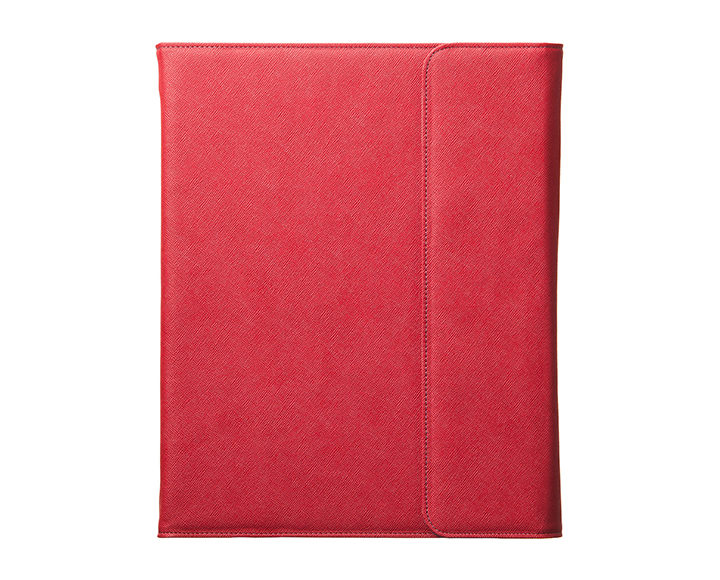 qble_saffiano-pattern_binder_book_A4_red_front